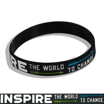 "The Road to Dreams" "Never Give Up" Inspirational Silicone Rubber Bracelet - SIDNEY DREAMS, L.L.C.